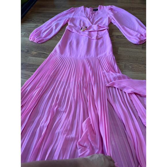 BARDOT DAYTONA LONG SLEEVE Garden MAXI DRESS IN VINTAGE PINK size small - Picture 11 of 16